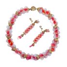 Jennifer Gibson Jewellery Napier Art Glass Necklace 2100 (8) Vintage Napier Opaline Glass Necklace
