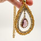 Jennifer Gibson Jewellery Vintage Hobe Eye Necklace 2102 (1) Vintage Hobé Amethyst Eye Necklace