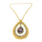 Jennifer Gibson Jewellery Vintage Hobe Eye Necklace 2102 (3) Vintage Hobé Amethyst Eye Necklace