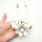 Jennifer Gibson Jewellery Vintage Miriam Haskell Milk Glass Corsage Necklace 2101 (7) Vintage Miriam Haskell White Flower Necklace