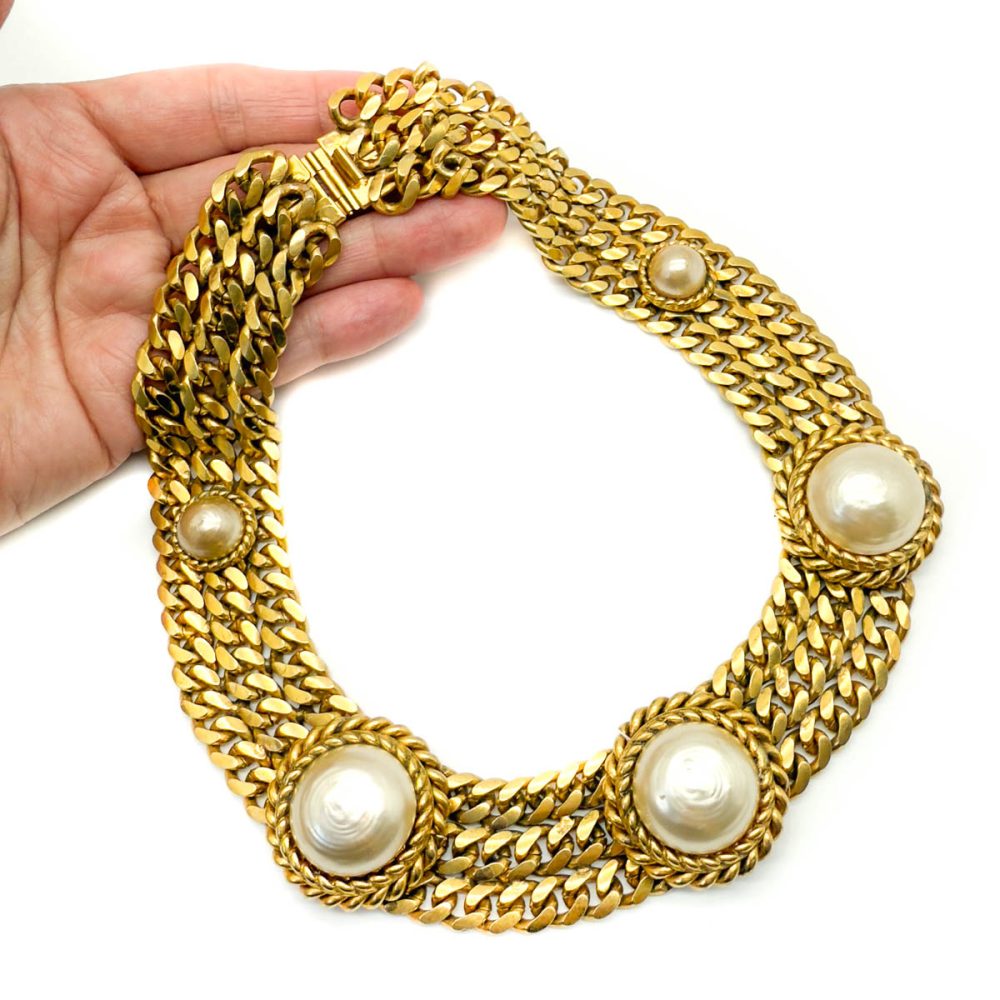 Vintage Butler & Wilson Pearl Collar