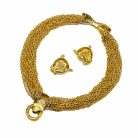 Jennifer Gibson Jewellery 2126 (2) Vintage Big Cat Chain Collar
