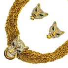 Jennifer Gibson Jewellery 2126 (9) Vintage Big Cat Chain Collar