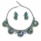 Jennifer Gibson Jewellery 2127 (7) Vintage Carved Leaf Crystal Necklace