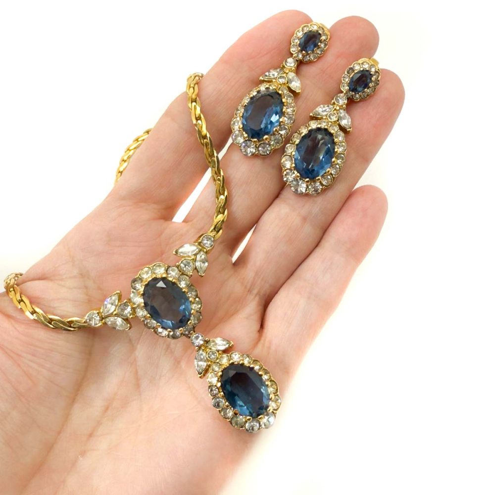 Vintage Attwood & Sawyer Sapphire Necklace