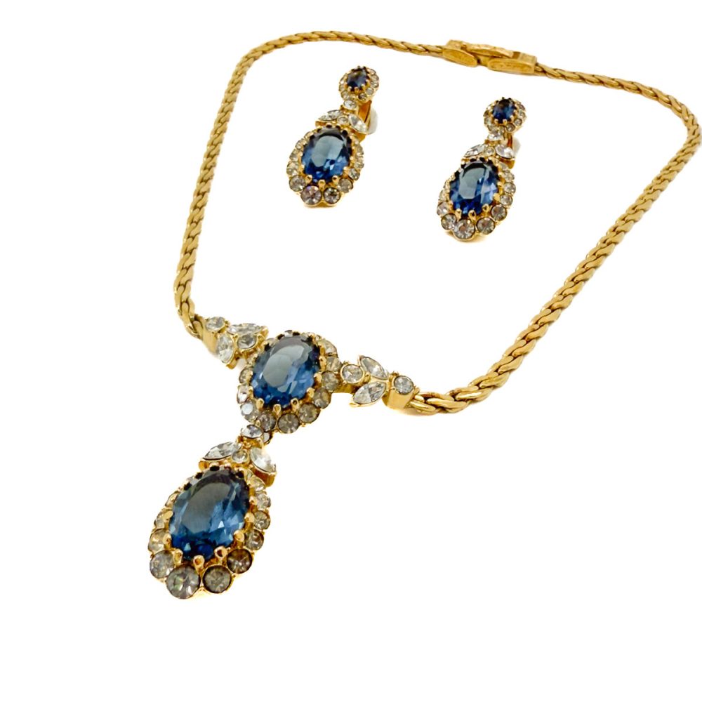 Vintage Attwood & Sawyer Sapphire Necklace