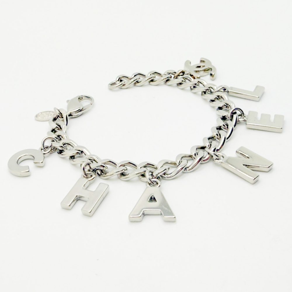 Vintage Chanel Letter Charm Bracelet