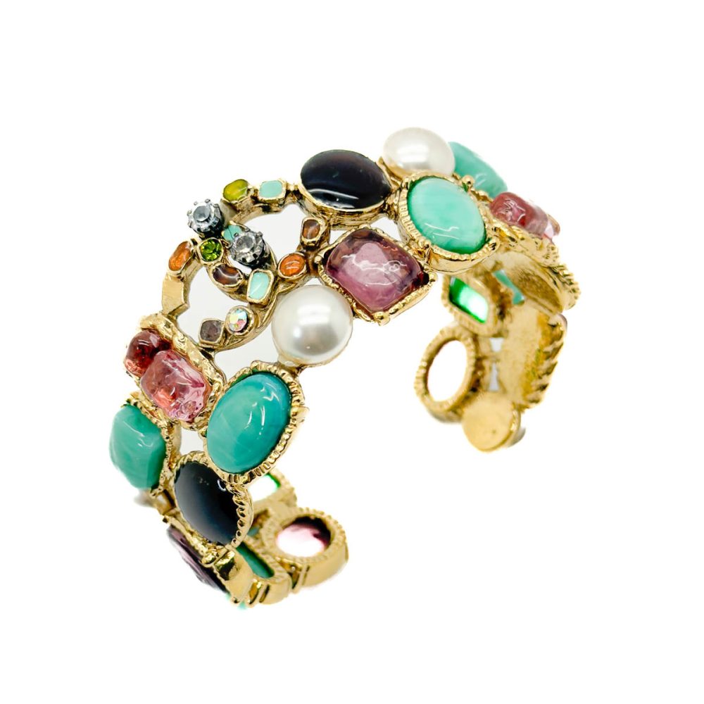 Vintage Chanel Jewelled Cuff