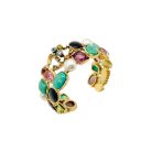 Jennifer Gibson Jewellery Chanel Gripoix Cuff 2120 (3) Vintage Chanel Jewelled Cuff