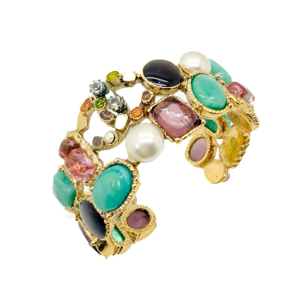 Vintage Chanel Jewelled Cuff