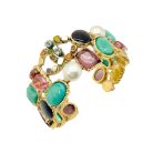 Jennifer Gibson Jewellery Chanel Gripoix Cuff 2120 (4) Vintage Chanel Jewelled Cuff