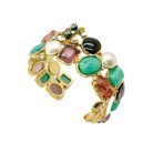 Jennifer Gibson Jewellery Chanel Gripoix Cuff 2120 (5) Vintage Chanel Jewelled Cuff