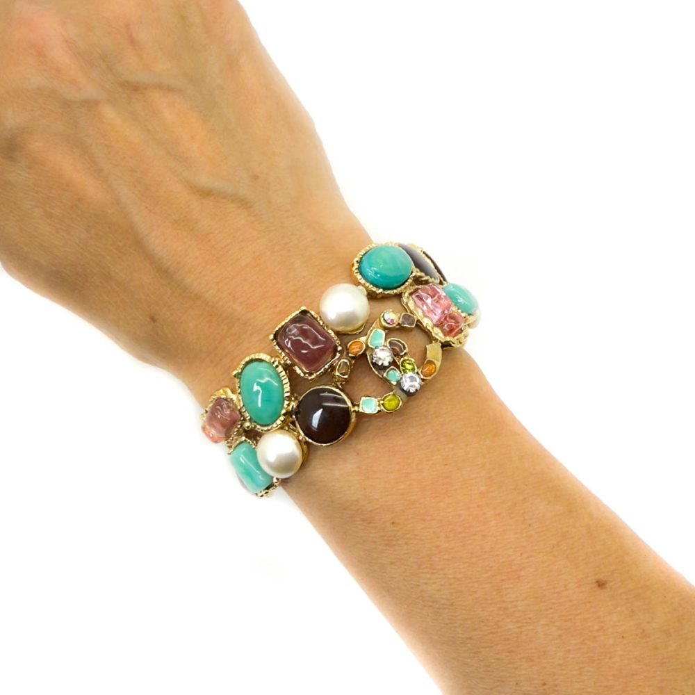Vintage Chanel Jewelled Cuff