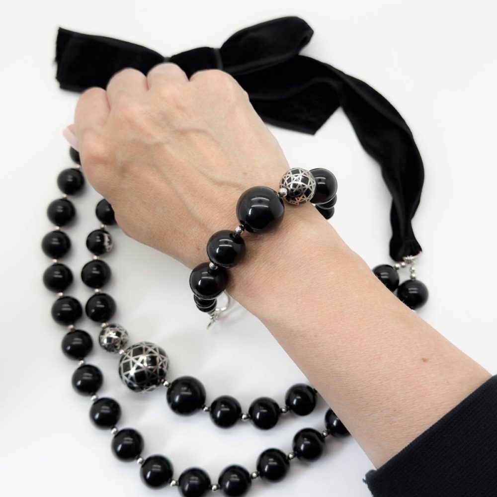 Vintage Dior Statement Cannage Necklace