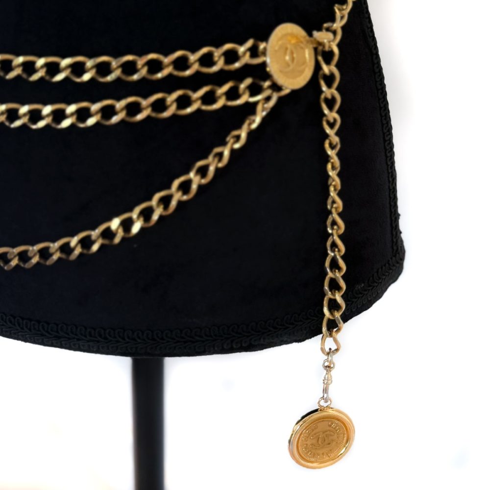 Vintage Chanel Chain Logo Belt