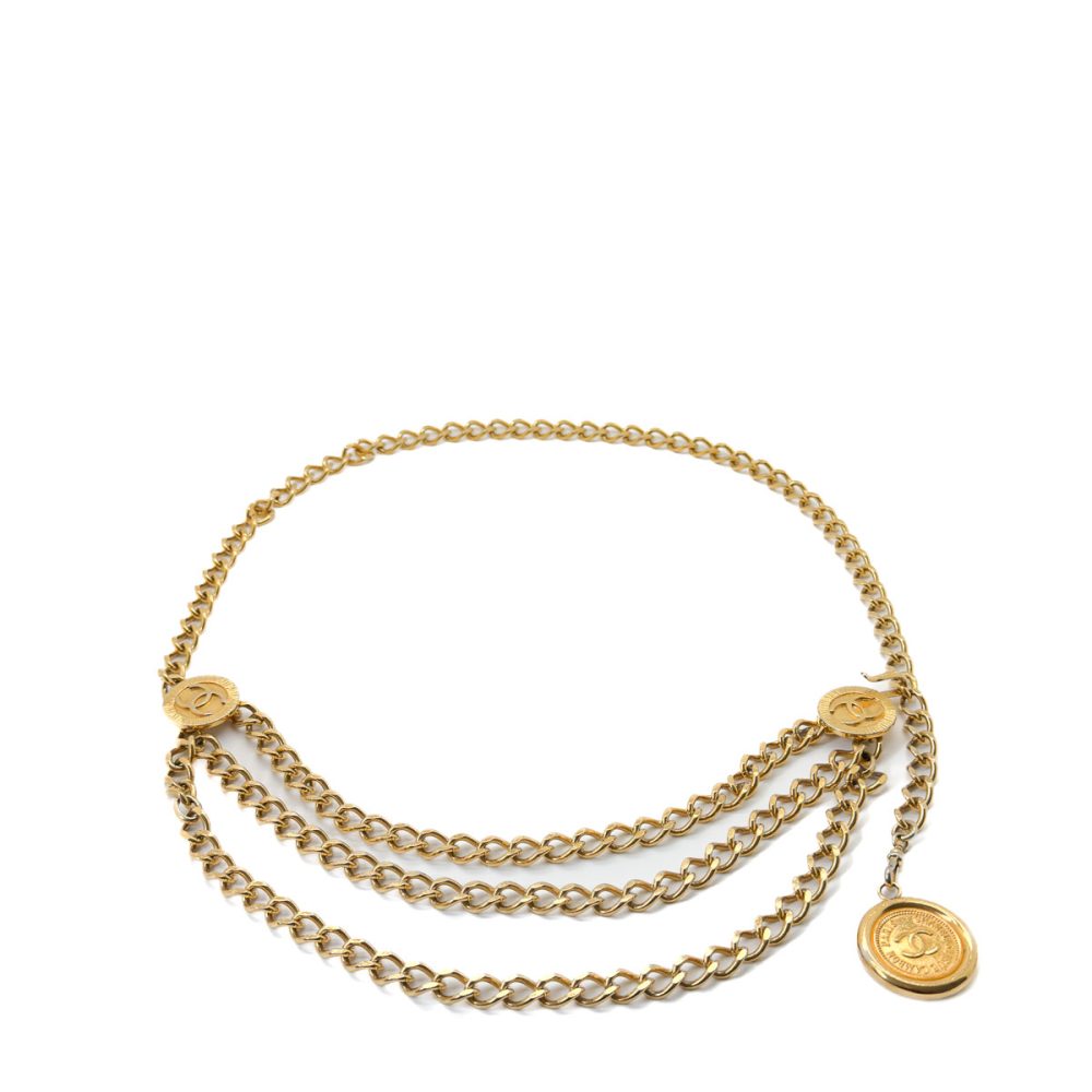 Vintage Chanel Chain Logo Belt