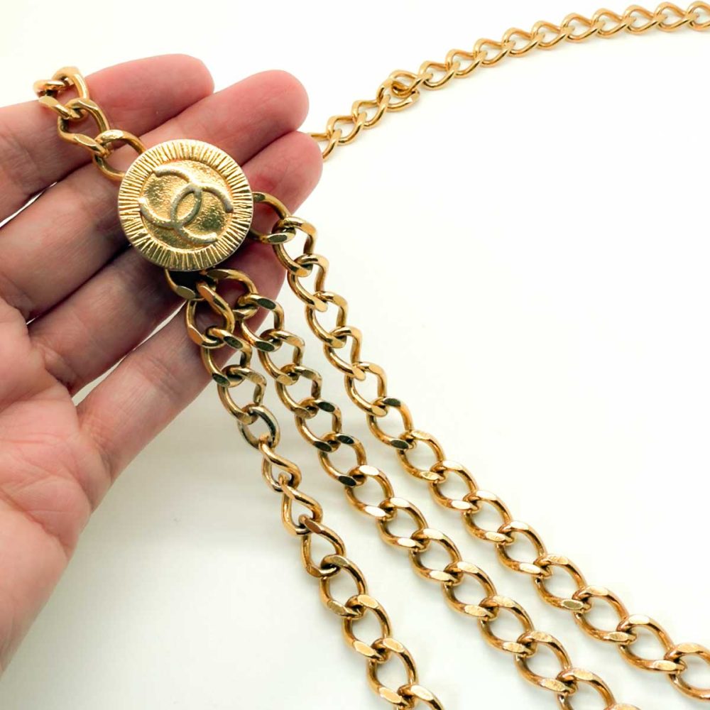 Vintage Chanel Chain Logo Belt