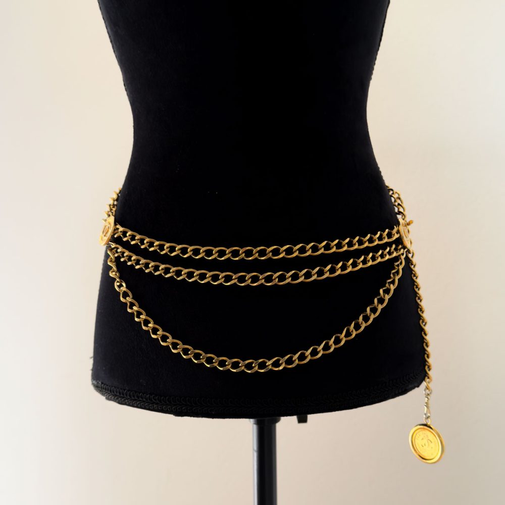 Vintage Chanel Chain Logo Belt