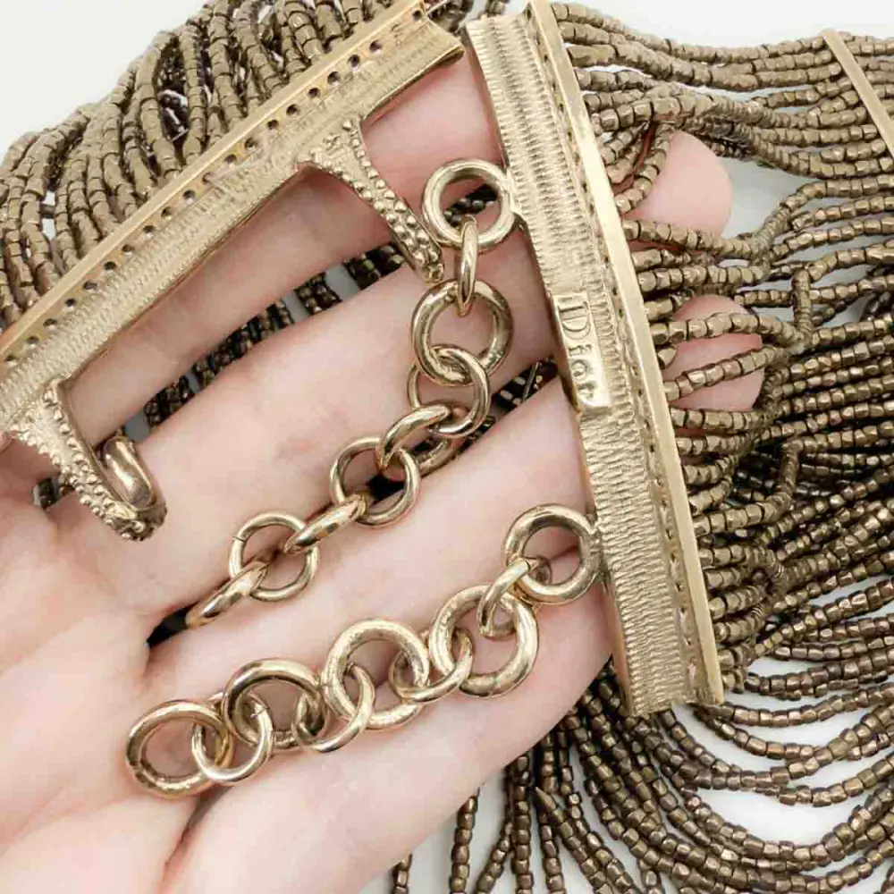 Vintage Dior Galliano Bronze Masai Choker