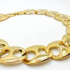 Jennifer Gibson Jewellery Vintage Mariner Link Collar 2124 (4) Vintage Gold Mariner Collar