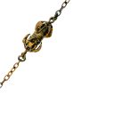 Jennifer Gibson Jewellery Amethyst Poured Glass Filigree Necklace 2132 (3) Vintage Amethyst Poured Glass Necklace