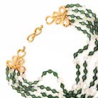 Jennifer Gibson Jewellery Boucher Emerald Glass Collar 2130 (2) Vintage Boucher Glass Necklace