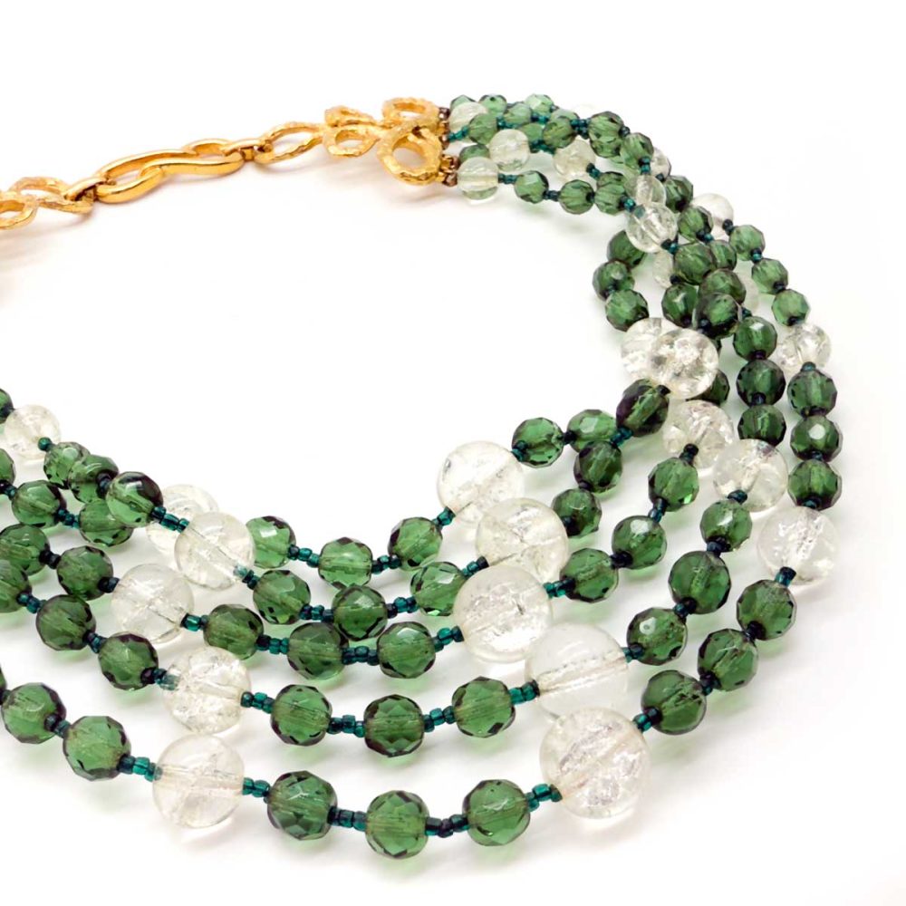 Vintage Boucher Glass Necklace