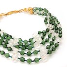 Jennifer Gibson Jewellery Boucher Emerald Glass Collar 2130 (4) Vintage Boucher Glass Necklace