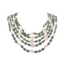 Jennifer Gibson Jewellery Boucher Emerald Glass Collar 2130 (6) Vintage Boucher Glass Necklace