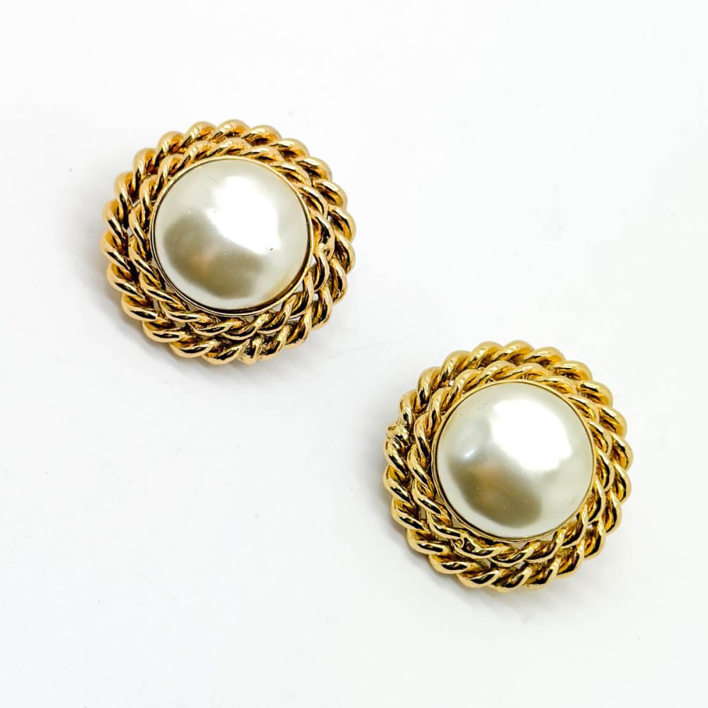 Vintage Butler & Wilson Statement Pearl Earrings