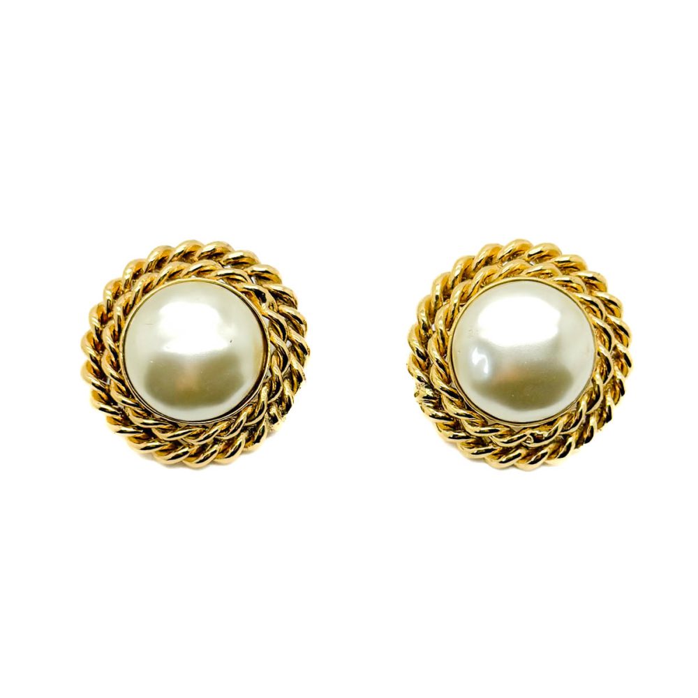 Vintage Butler & Wilson Statement Pearl Earrings