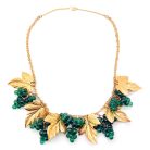 Jennifer Gibson Jewellery Haskell Style Grapevine Necklace 2131 (5) Vintage Poured Glass Grape Necklace