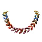 Jennifer Gibson Jewellery Iossellani Marquise Crystal Chain Necklace 2134 (1) Vintage Iosselliani Marquise Crystal Necklace