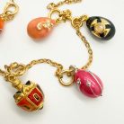 Jennifer Gibson Jewellery Miniature Jewelled Egg Charm Necklace 2133 (10) Vintage Jewelled Egg Charm Necklace