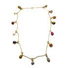 Jennifer Gibson Jewellery Miniature Jewelled Egg Charm Necklace 2133 (11) Vintage Jewelled Egg Charm Necklace