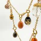 Jennifer Gibson Jewellery Miniature Jewelled Egg Charm Necklace 2133 (3) Vintage Jewelled Egg Charm Necklace