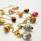 Jennifer Gibson Jewellery Miniature Jewelled Egg Charm Necklace 2133 (7) Vintage Jewelled Egg Charm Necklace