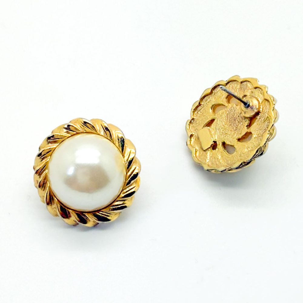 Vintage Celestial Pearl Earrings