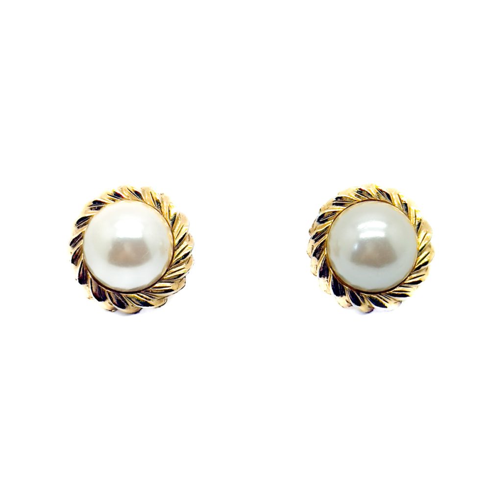 Vintage Celestial Pearl Earrings