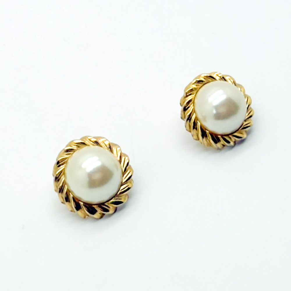 Vintage Celestial Pearl Earrings