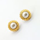 Jennifer Gibson Jewellery Vintage Napier Pearl Earrings 2170 (4) Vintage Napier Pearl Wave Earrings