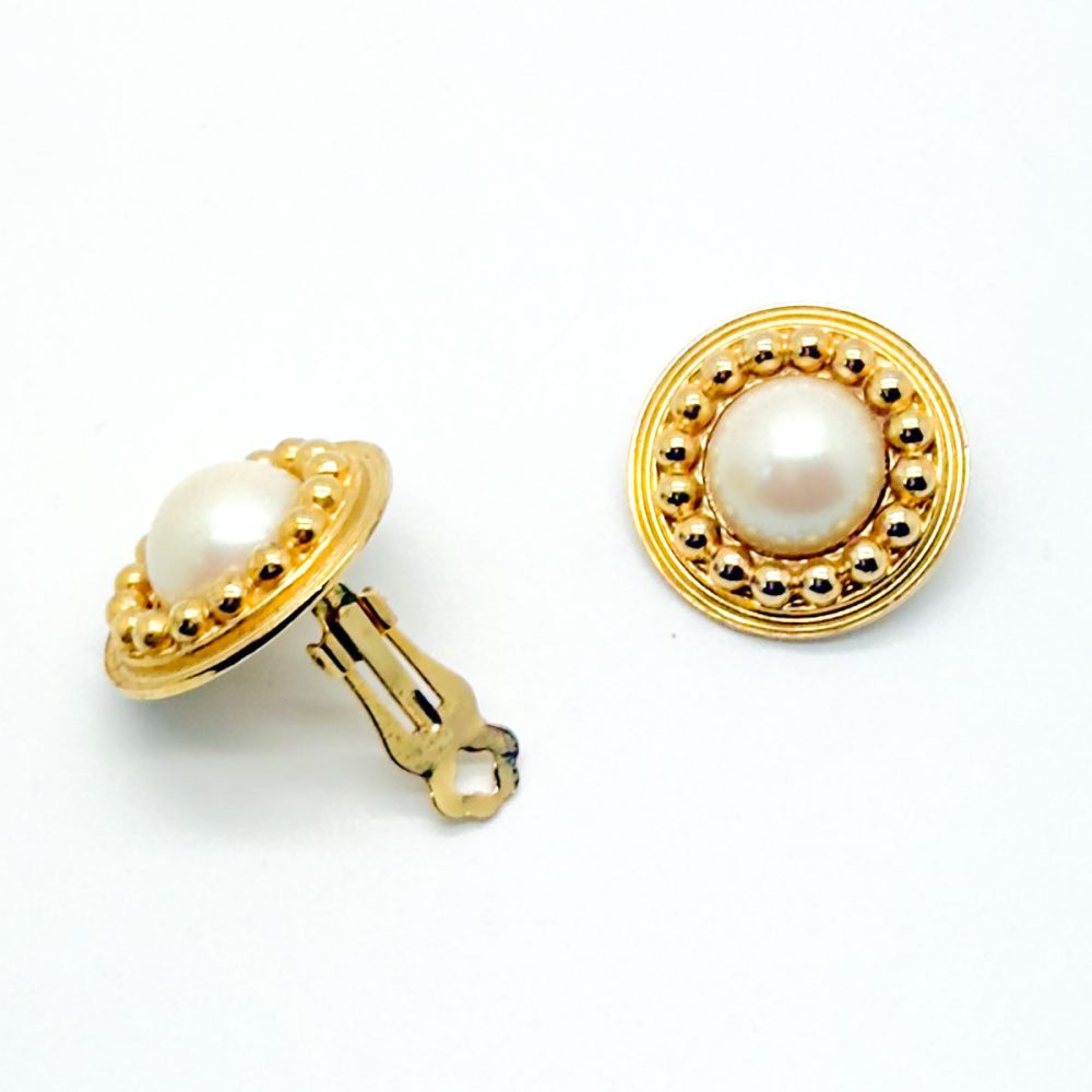 Vintage Statement Pearl Bobble Earrings