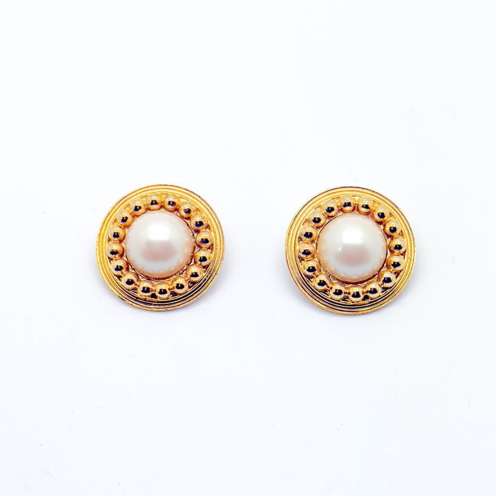 Vintage Statement Pearl Bobble Earrings