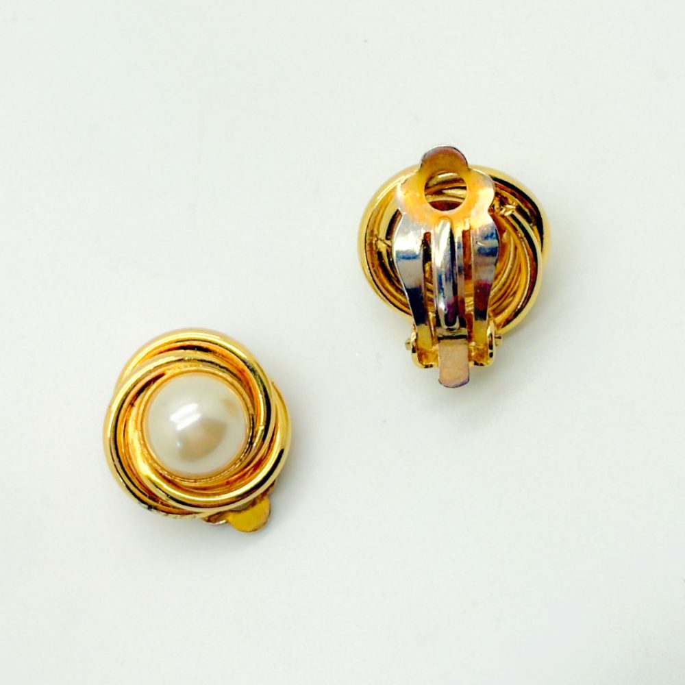 Vintage Pearl Nest Earrings