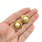 Jennifer Gibson Jewellery Vintage Pearl Twist Earrings 2162 (2) Vintage Pearl Nest Earrings