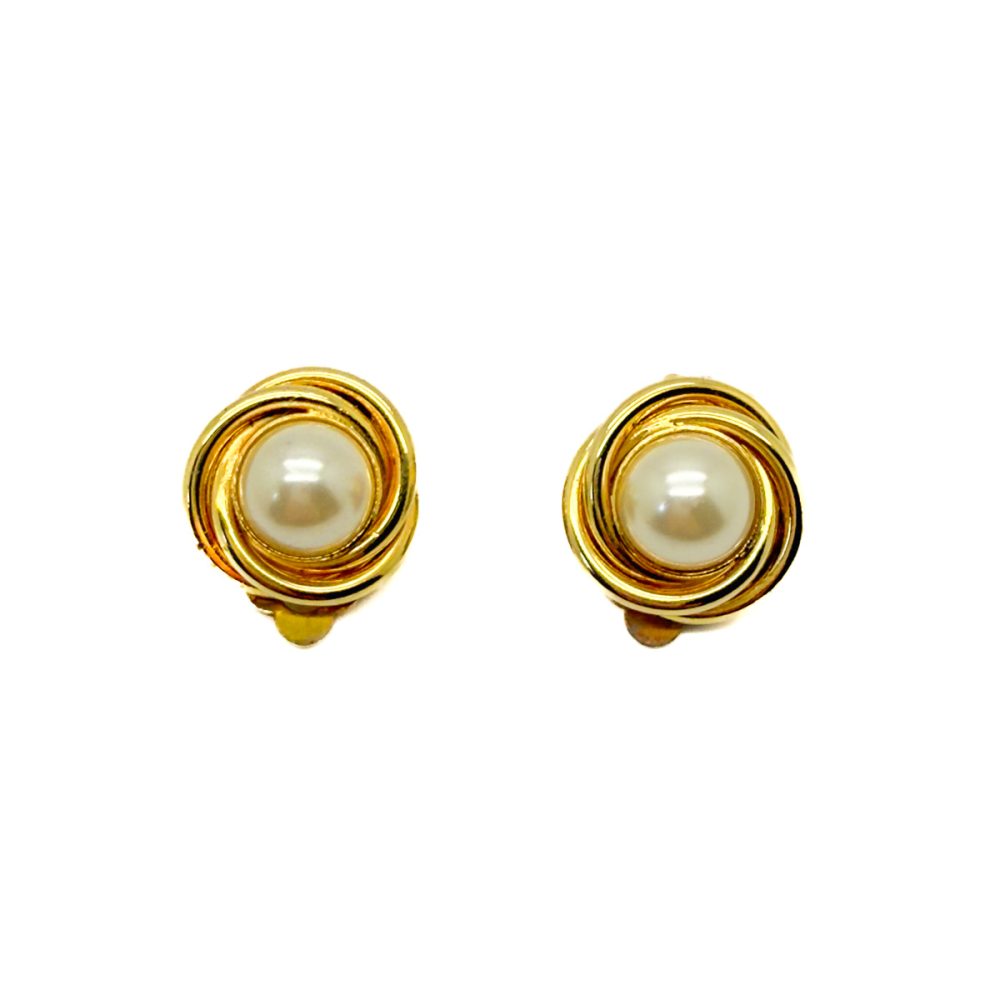 Vintage Pearl Nest Earrings