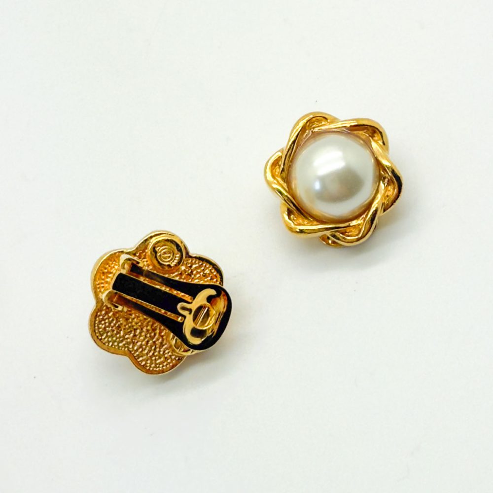 Vintage Pearl Twist Earrings