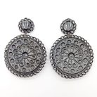 Jennifer Gibson Jewellery 2138 (1) Vintage Statement Jewelled Shield Earrings