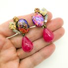 Jennifer Gibson Jewellery 2140 (1) Vintage Philippe Ferrandis Dragon's Breath Earrings