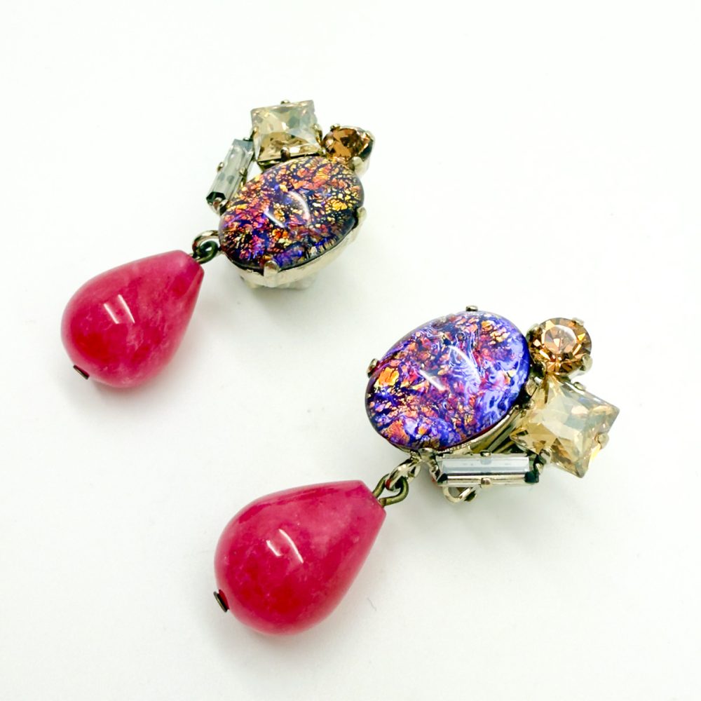 Vintage Philippe Ferrandis Dragon's Breath Earrings